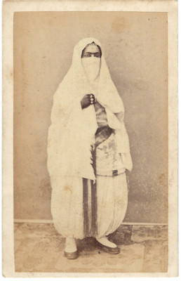 CDV Foto Alary & Geiser Mauren in Stadtkleidung um 1865 Algier