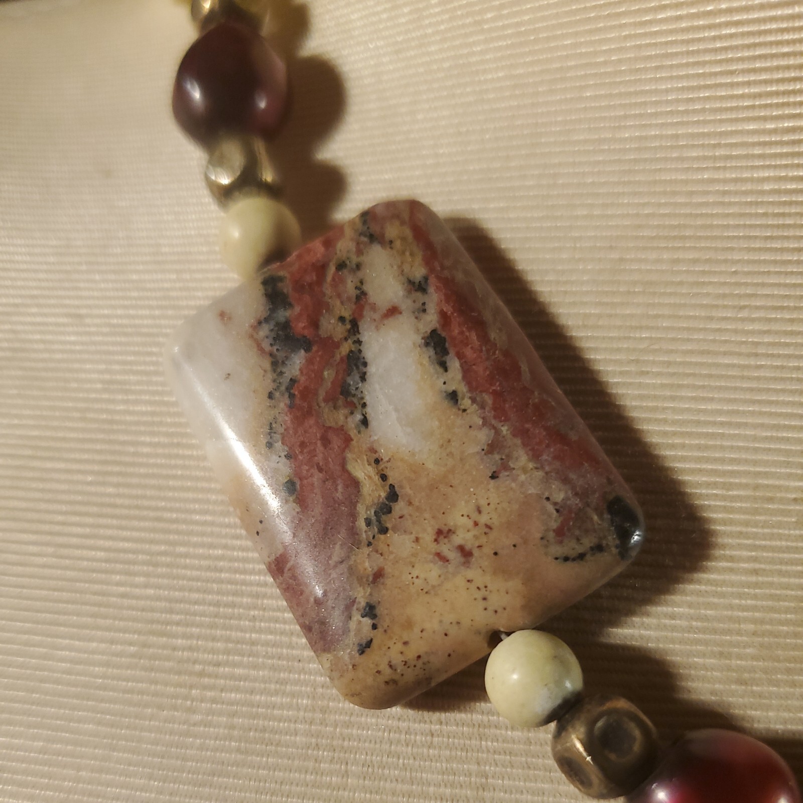 Handycraft 5 Rectangular Marble Jasper Stones Spa… - image 3