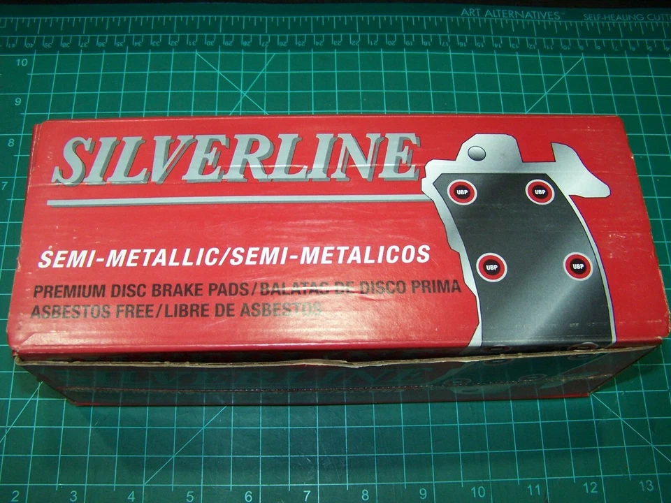 Pastillas de freno de disco premium semimetálicas Silverline MD219 para Chrysler, Dodge DELANTERAS Foto 2 de 4