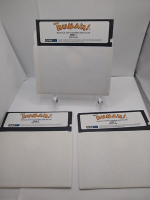 the Humans! IBM PC Game 5.25'' 3 Floppy Disks Only UnTested but in Good shape!
