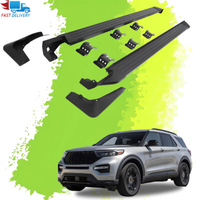 2PCS Side Steps Running Boards Fit For Ford Explorer 2020 - 2026 Nerf Bars