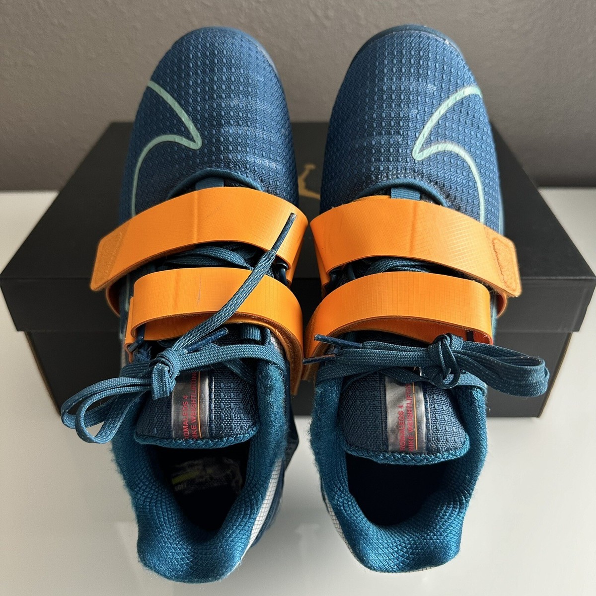 Nike Romaleos 4 Weightlifting Shoes Marina Kumquat Men's Nike Romaleos 4 Weightlifting Shoes Marina Kumquat Men's