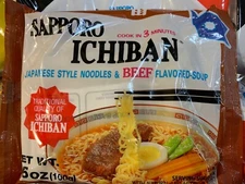 [8 packs x 3.5 oz] Sapporo Ichiban Japanese lnstant Beef Ramen Noodle Soup ✅
