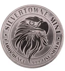 Mighty Eagle 1 oz .999 fine silver coin STM in capsule