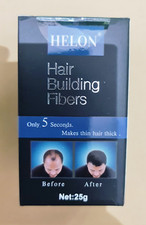 25g HELON USA Hair Building Fibres thinning balding receding hairline IN 5 SEC