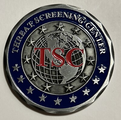 FBI HQ TSC Terrorist Screening Center 9/11 20th Anniversary  Challenge Coin