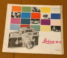 Leica M3 Camera 8 x 8 in Brochure, 12 Page, 1960's Approx
