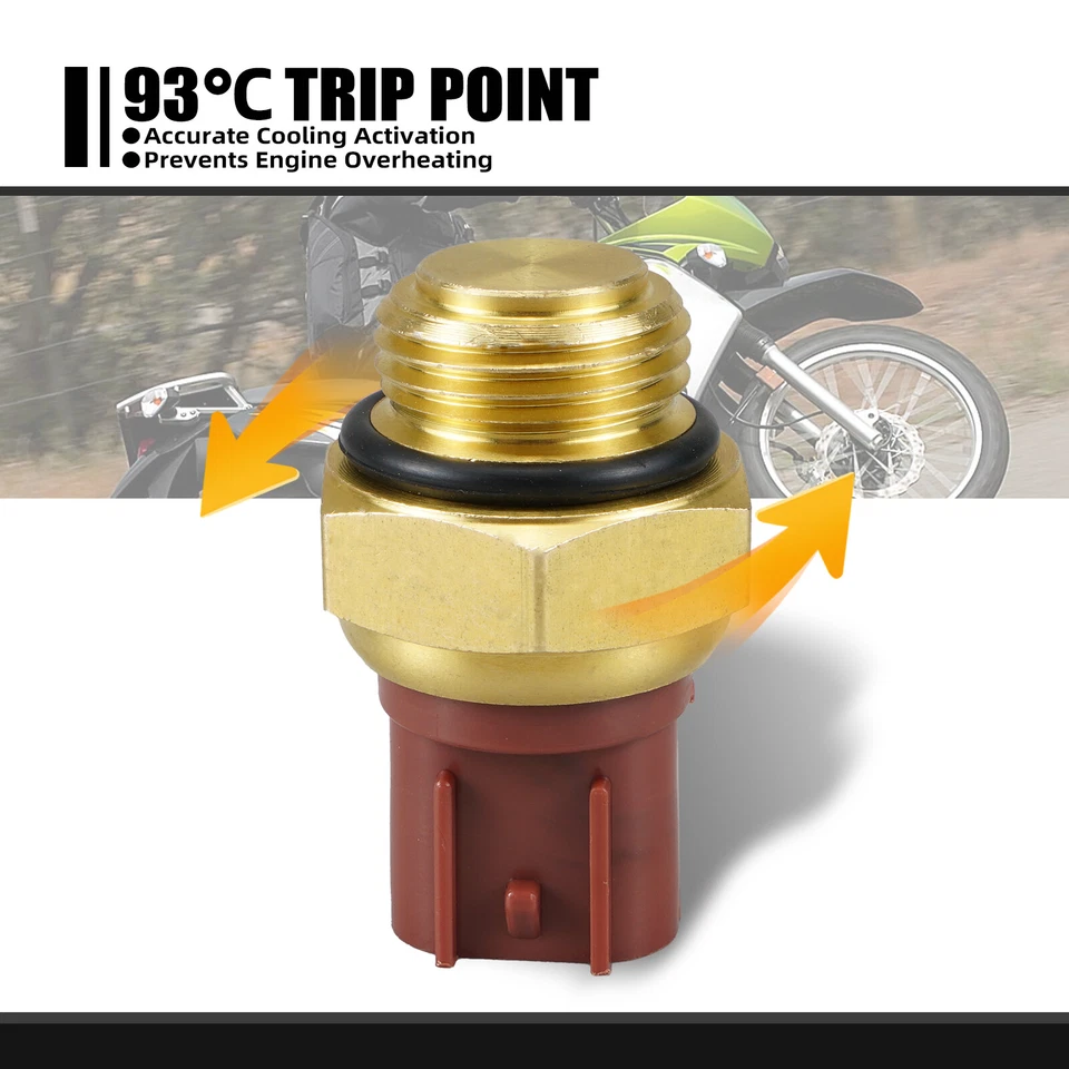 Термопереключатель вентилятора радиатора для Suzuki Hayabusa SV1000/S TL1000R/S GSXR 600/750 - Изображение 2 из 4