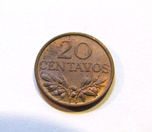 Portugal 1970 20 Centavos unc Coin