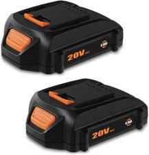 2 PACK 4Ah Battery for WORX WA3520 20V PowerShare 2.0 Ah Replacement Battery