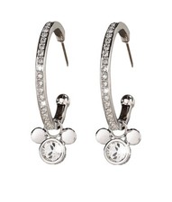 Mickey Mouse Icon Hoop Earrings by Arribas
