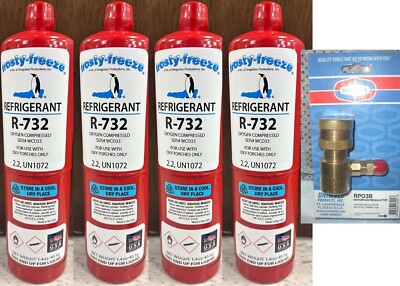 Refrigerant R732, Oxygen, O2, 1.4 oz. @500 PSI CAS #7782-44-7, CGA601 KIT-4A