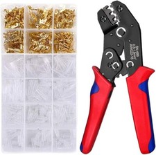 Wire terminals Crimping Tool Kit, 600 PCS Ratchet Wire Crimping Tool AWG 22-16