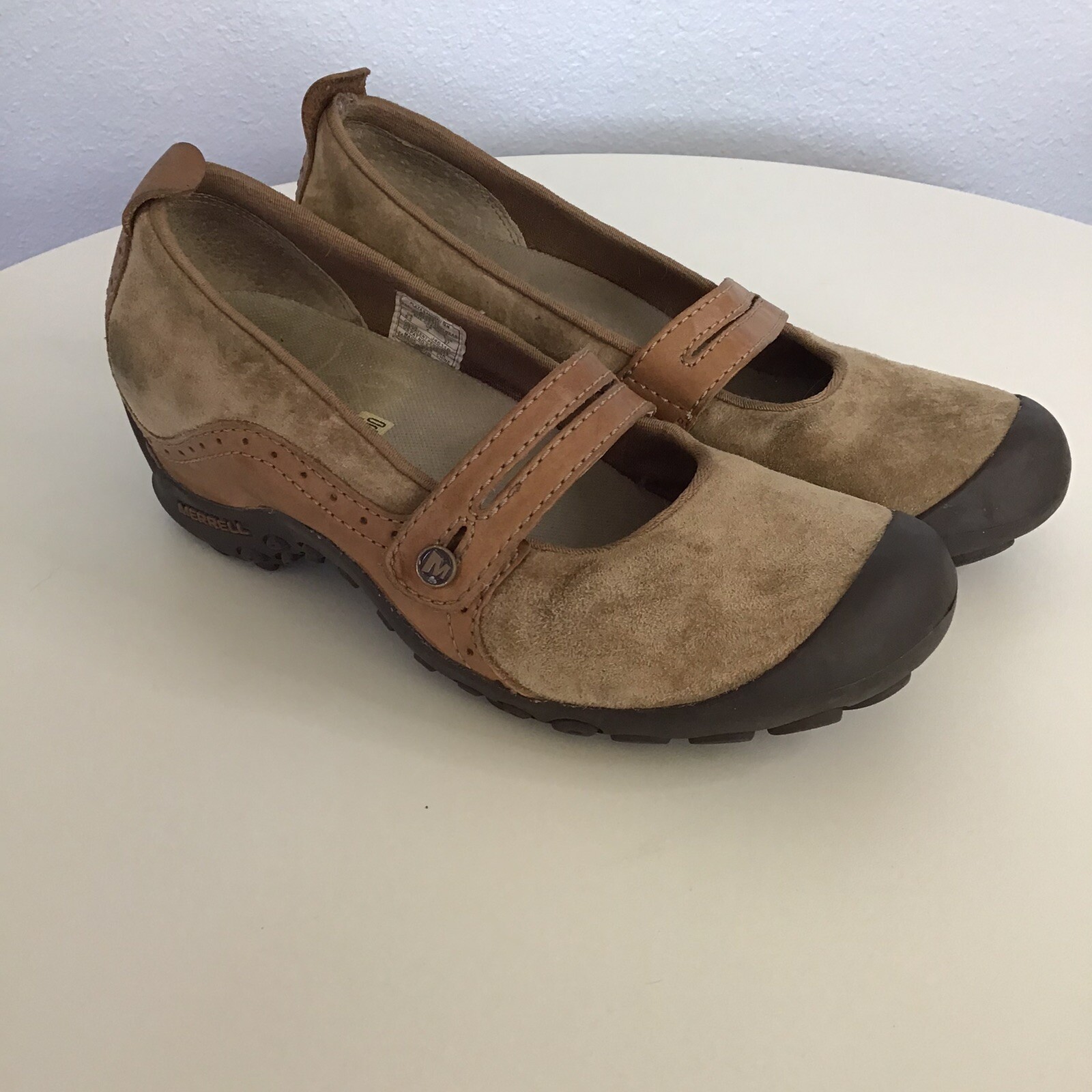 Scarpa da passeggio Merrell plaza bandeau pelle marrone. Ortesi. donna taglia 6 5