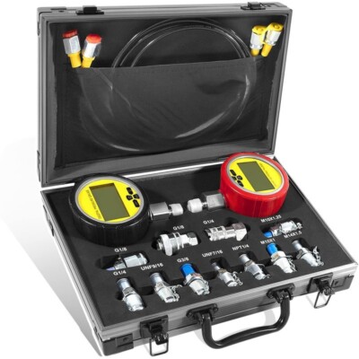 Digital Hydraulic Pressure Test Kit for Caterpillar, Case, John Deere, Bobcat