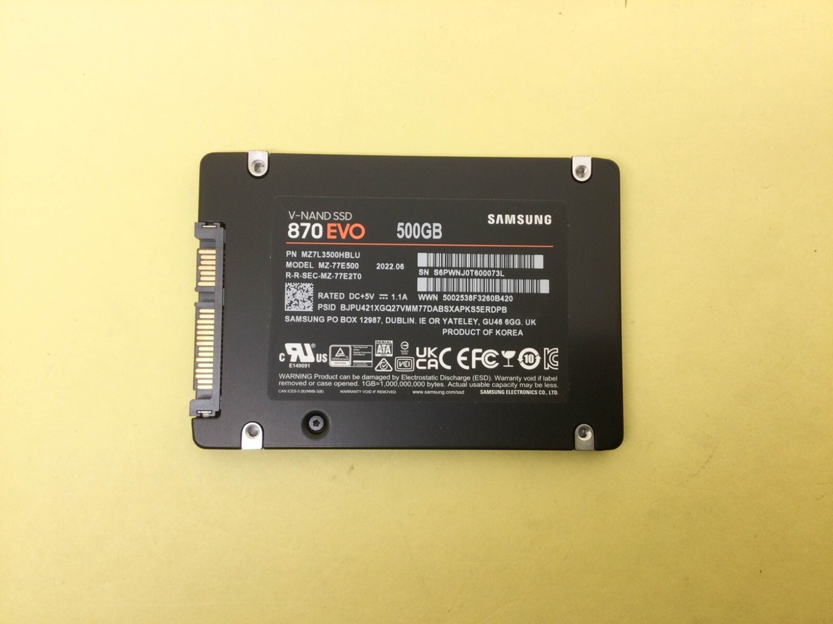 Samsung 870 EVO Series 500GB 2.5Inch SATA III Internal SSD MZ