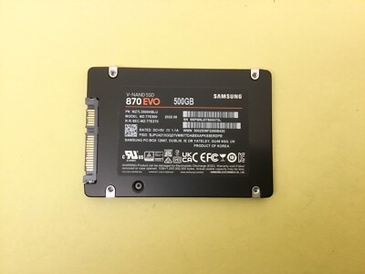 Samsung 870 EVO Series 500GB 2.5Inch SATA III Internal SSD MZ-77E500
