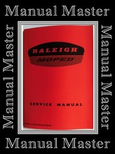 Raleigh Moped Service Instruction Manual Booklet