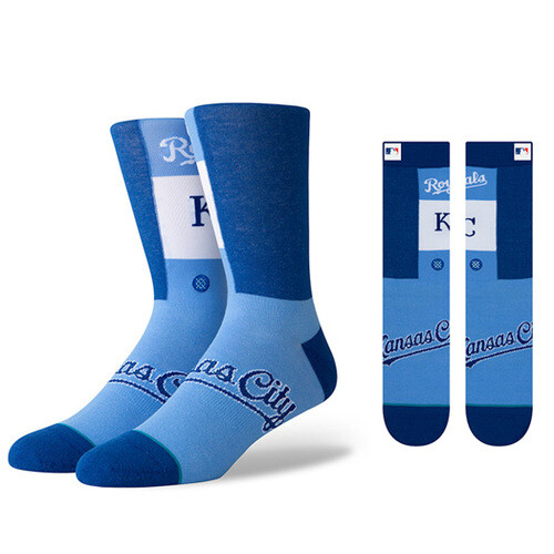 Kansas City Royals Stance Pop Fly Crew Calcetines Hombre Grande 9-13 NUEVO Navidad - Imagen 1 de 2
