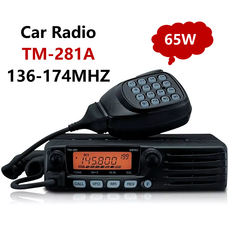 TM-281A VHF Mobile Radio - 65W, 199 Channels, Long Range FM Transceiver 4 thumbnail image