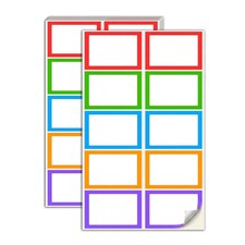 250 Pack, Colored Name Tags Stickers for Events, Classroom, Organization