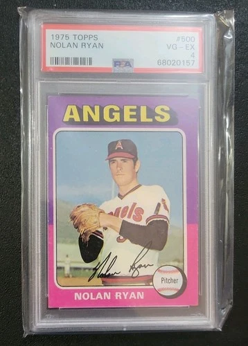 1975 TOPPS #500 NOLAN RYAN PSA 4 Angels HOF Baseball Card Graded