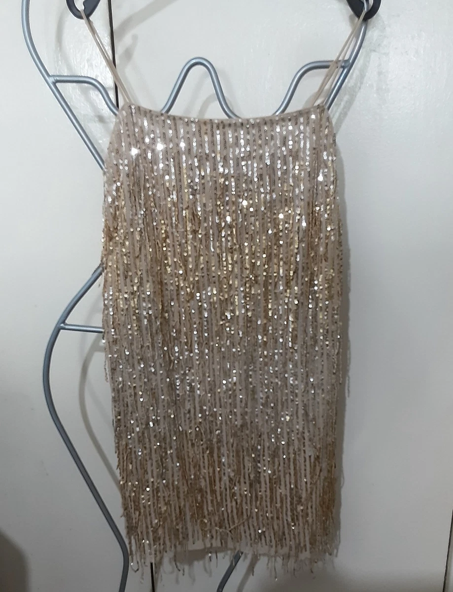 H&M Gold Mini Dresses for Women for sale | eBay UK