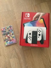 Nintendo Switch OLED Model HEG-001 Console - 64GB - White + Mario Kart 8 Deluxe