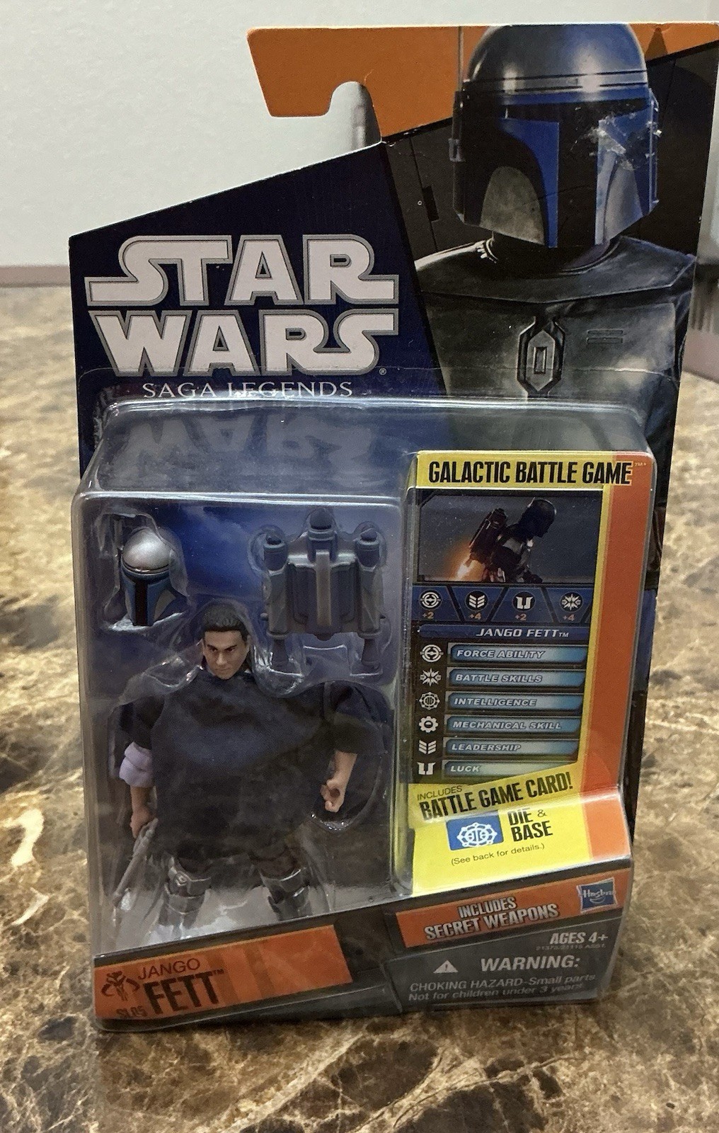 Star Wars Saga legends Jango Fett 2010 Galactic Battle Game 
