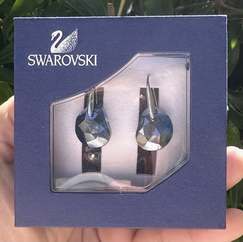 NEU Swarovski Galet Capri blaue Ohrringe Saphir Rarität neu im Karton nicht mehr im Handel erhältlich - Bild 5 von 9
