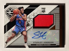 2015-16 Panini Limited STANLEY JOHNSON Rookie Jersey Auto 64/99 Detroit Pistons