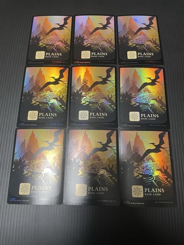 MTG Ixalan FOIL ×100 Basic Land English Full Art Swamp Plains Mountain Island - Picture 11 of 20