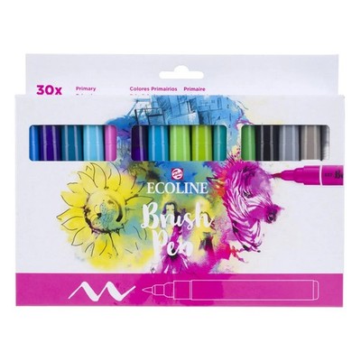 Ecoline Brush Pen Primärfarben-Set 30 Farben Vielfältige Aquarellmarker