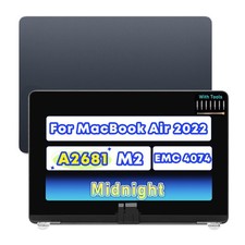 LCD Display Screen Replacement for Macbook Air 13.6" A2681 M2 2022 EMC 4074 A