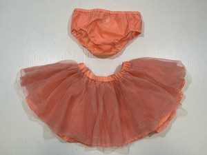 Gymboree Girls Toddler Orange Peach Tulle Skirt Tutu With Diaper Cover 3T