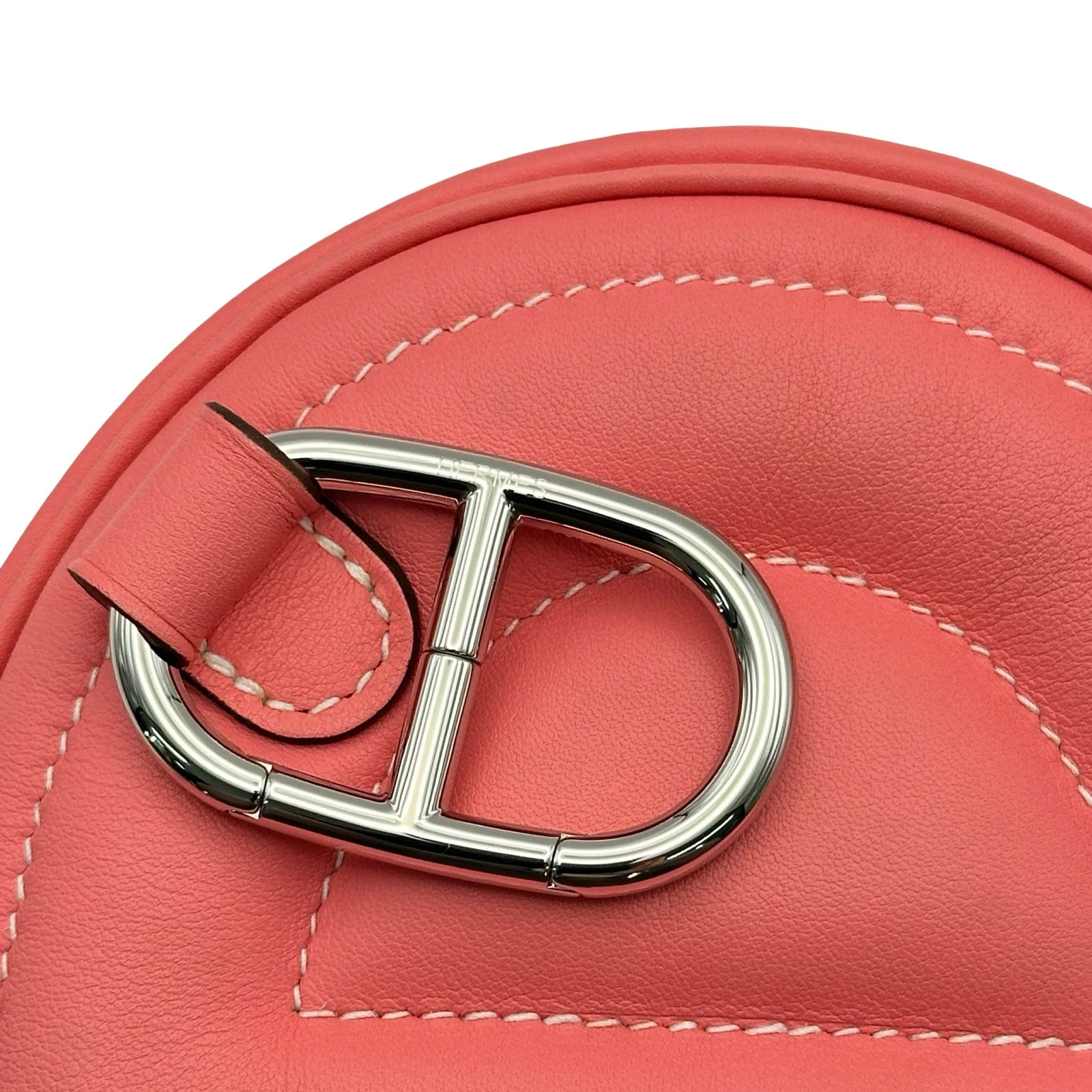 HERMES In The Loop Verso Belt Bag Rose d'Ete Swift Leather Shoulder Bag #OKB1826 image 8