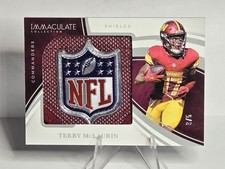 TERRY MCLAURIN 2025 Immaculate Shield Logo NFL /5 Washington Commanders #IL-TMN