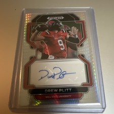 2023 Panini Prizm Draft Picks UPDATE Drew Plitt RC AUTO 