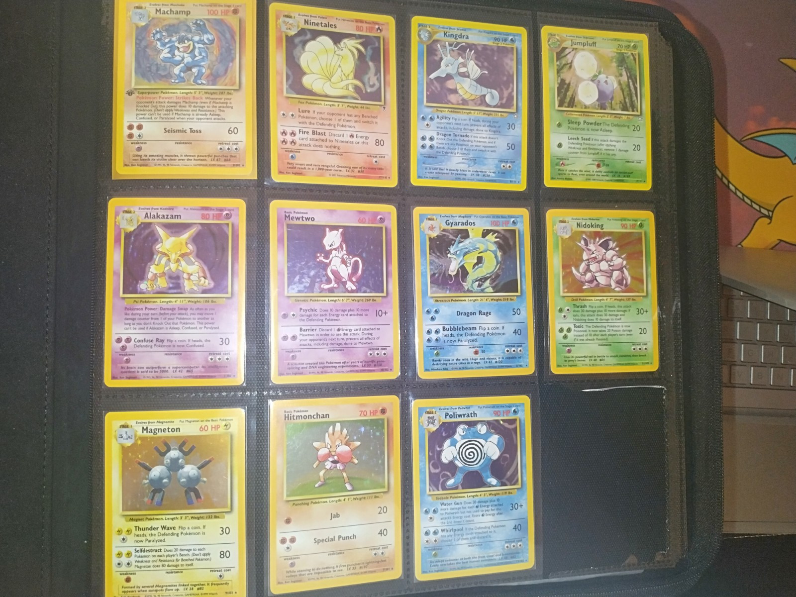 Pokemon TCG Vintage Binder Collection 34Holos/40 1st Ed /10Promos-181 Cards Wotc