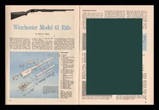1956 WINCHESTER Model 12 Rifle  Schematic Parts List Assembly Article