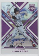 2016 Panini Elite Extra Edition Aspirations Purple 19/25 Hunter Cole Auto 0b0