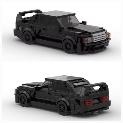 MOC Mercedes 190 EVO 2 W201 schwarz - Blocks Brick - NEU
