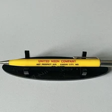 VTG Scripto 029 Mechanical Pencil United Neon Company Kansas City Missouri - Y44
