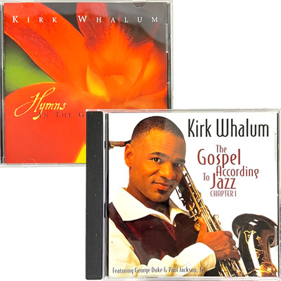 Kirk Whalum 2 CD Lot Gospel According To Jazz + Hymns In The Garden 1998-2001