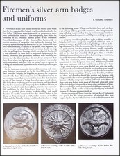 FIREMEN'S SILVER ARM BADGES & UNIFORMS TOGETHER WITH FIRE-INSURANCE MARKS. BY E.