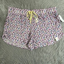 Secret Treasures Pajama Shorts Women's Size XL 16-18 Pink Leopard Pajamas Pjs