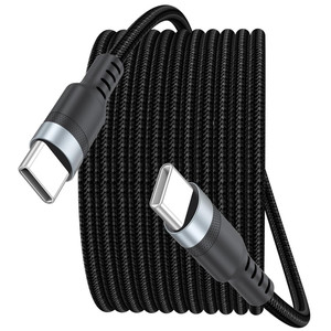 15Ft USB C Cable Fast Charging 60W, Long USBC to USB-C Charge Cord 15 Foot Type