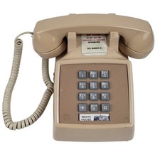 Ronald Reagan White House Presidential Rotary Dial Staff Phone With WH Label