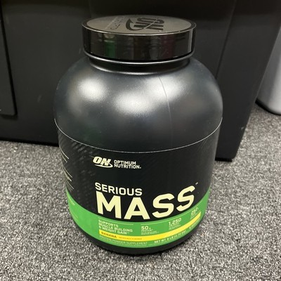 Optimum Nutrition Serious Mass Protein Powder, Banana, 6 lbs Exp. 08/2027