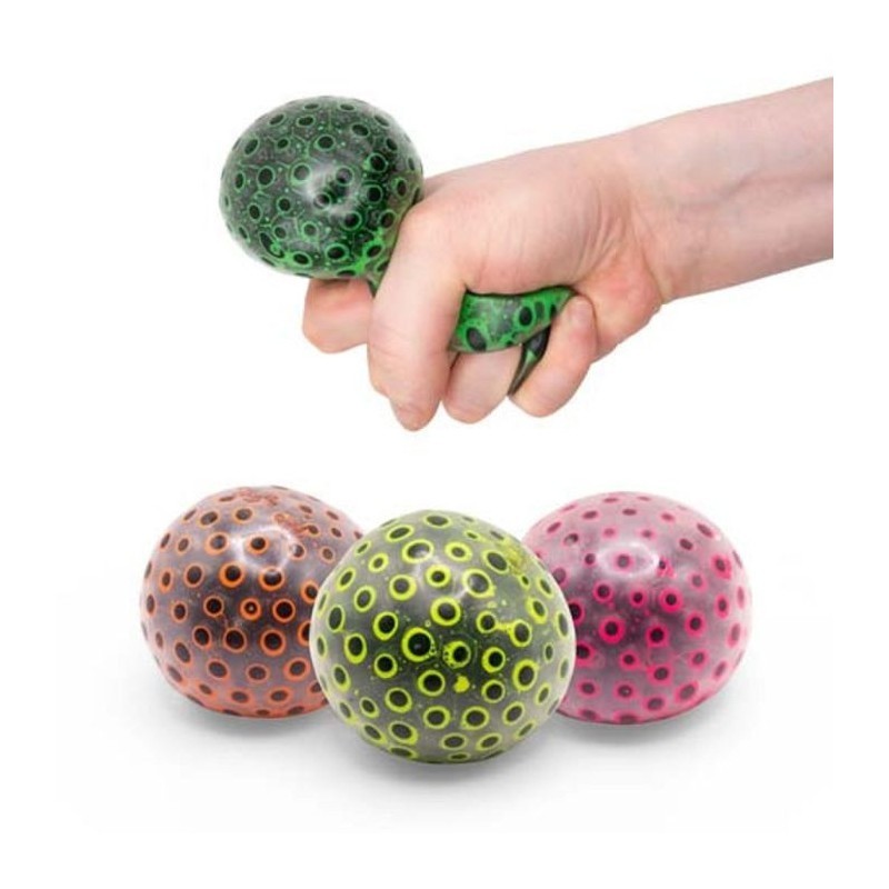 Squishy NEON Bead Ball Sensory Squeezable Stress Relief Toy Assortment